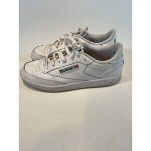 Reebok Classic Sneakers Shoes  Women’s Size 9.5 White Leather Green Logo